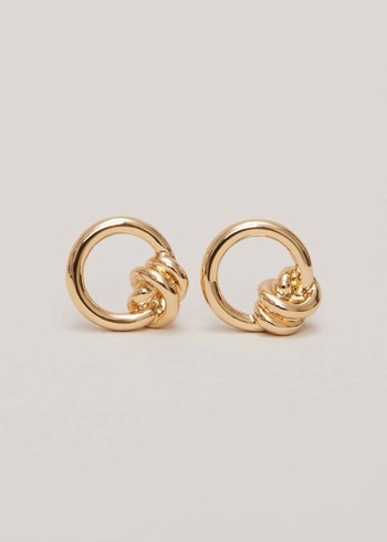 Phase Eight Knot Stud Jewellery Gold USA | 8256791-NB